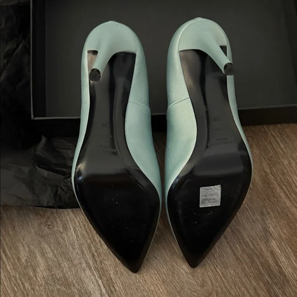 Saint Laurent Monceau Blue 110mm Pump - Picture 3 of 7